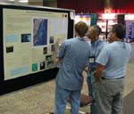 Conference attendees during poster session.