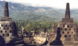 Photograph of Borobudur in Central Java
