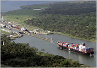 Ships on the Panama Canal