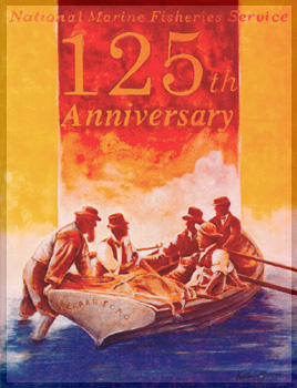 poster artwork of the NMFS 125th anniversary