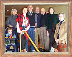 group phot -- 7 older people and one toddler