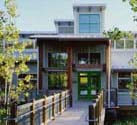 Photo of the entrance to the Cusano Environmental Education Center in Philadelphia, Pennsylvania.