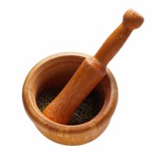Photograph of a mortar and pestle