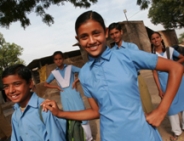 Photo of Children at a USAID-supported "Adolescent Club" in Devpura village in Rajasthan (Photo credit: Anita Khemka)