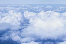 Photograph of cloudbanks, aerial view
