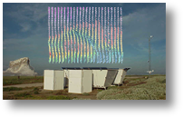 Speed color-coded wind barb profiles measured with the NOAA/ETL 
		integrated wind profiler observing system.