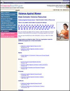 Picture of State Domestic Violence Resources