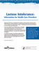 Lactose Intolerance:  Information for Health Care Providers