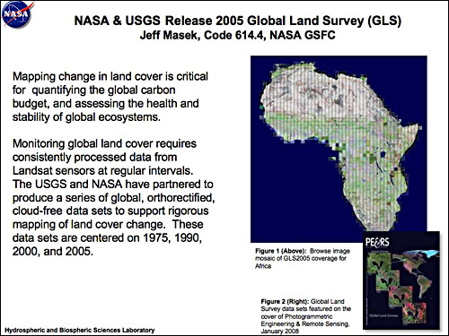 Slide 15: NASA & USGS Release 2005 Global Land Survey (GLS)