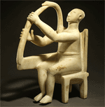 Image of harp player 4800 years BP from Metropolican Museum, www.metmusuem.org