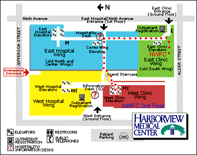 Map of Harborview Medical Center