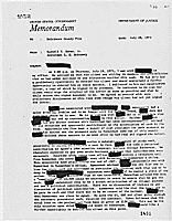 A Memorandum filed in the U.S. Attorneys' Records on Spiro T. Agnew, 1973