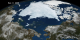 This animation shows Arctic sea ice from January 1 to September 9, 2008 with Alaska in the foreground. The date is displayed in the upper left corner.