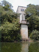 An intake structure for a water-supply plant on the Duck River, TN, where USGS scientists collected water samples for a national reconnaissance of the occurrence of emerging contaminants in source waters 