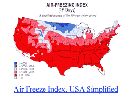 Rotating images of Air Freezing Index maps.