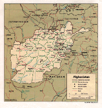 Small map of Afghanistan. Click for larger view.
