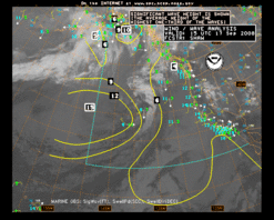 Latest E Pacific offshore & adjacent waters sea state analysis (feet)