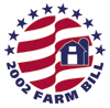 U S D A 2002 Farm Bill Logo (farm building encircled by stars and stripes): Link to Rural Development 2002 Farm Bill Site