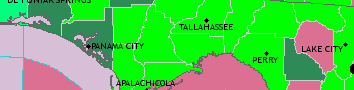 NWS warning map