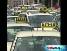 German taxis protest gas prices
