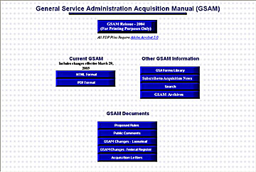 GSA Acquisition Manual (GSAM)