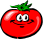un tomate sonriente