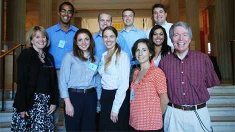 Left to Right: Angie Williams, Zubin Menon, Debbie Wissel, Matthew Garcia, Katherine Macdougall, Zach Morello, Danielle Noto, Kelly Miksa, David Fedlam, and Joe McDermott. (June 13, 2008)