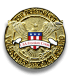 Picture of Gold President's Volunteer Service Award Pin 