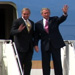 Photo: President Bush and George Nethercutt arrive on Airforce One