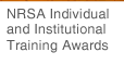 NRSA Individual and Institutional Training Awards