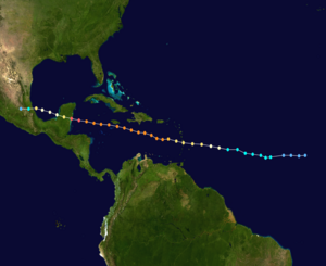 Hurricane Dean Track