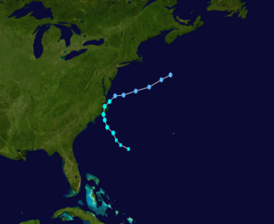 Tropical Storm Gabrielle Track