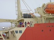 Photo of U.S. Antarctic Program participants on board the LAURENCE M. GOULD research vessel.