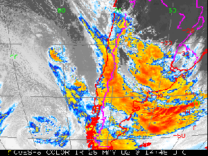 Click Here for an infrared satellite animation of an extratropical storm system that affected Chile