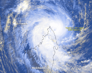 Click Here for a satellite image of tropical cyclone Kesiny