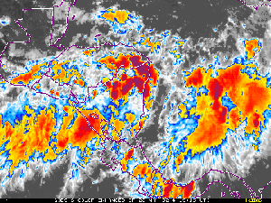 Click Here for a satellite animation of thunderstorms affecting Nicaragua