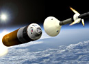 Orion launch abort system (artist rendering)