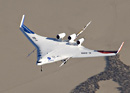 X-48B Blended Wing Body aircraft in flight