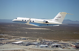 Gulfstream III on the NASA Dryden ramp.