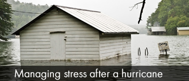 Managing stress after a hurricane