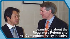 USTR Portman with Japanese Trade Minister Shoichi Nakagawa in Paris Before the OECD Trade Meetings