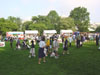 People enjoying the booths at the White House for the President´s HealthierUS initiative.