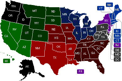 Map of the United States