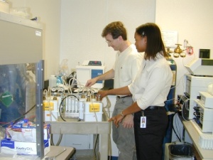 Laboratory workers