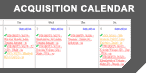 Acquisition Calendar