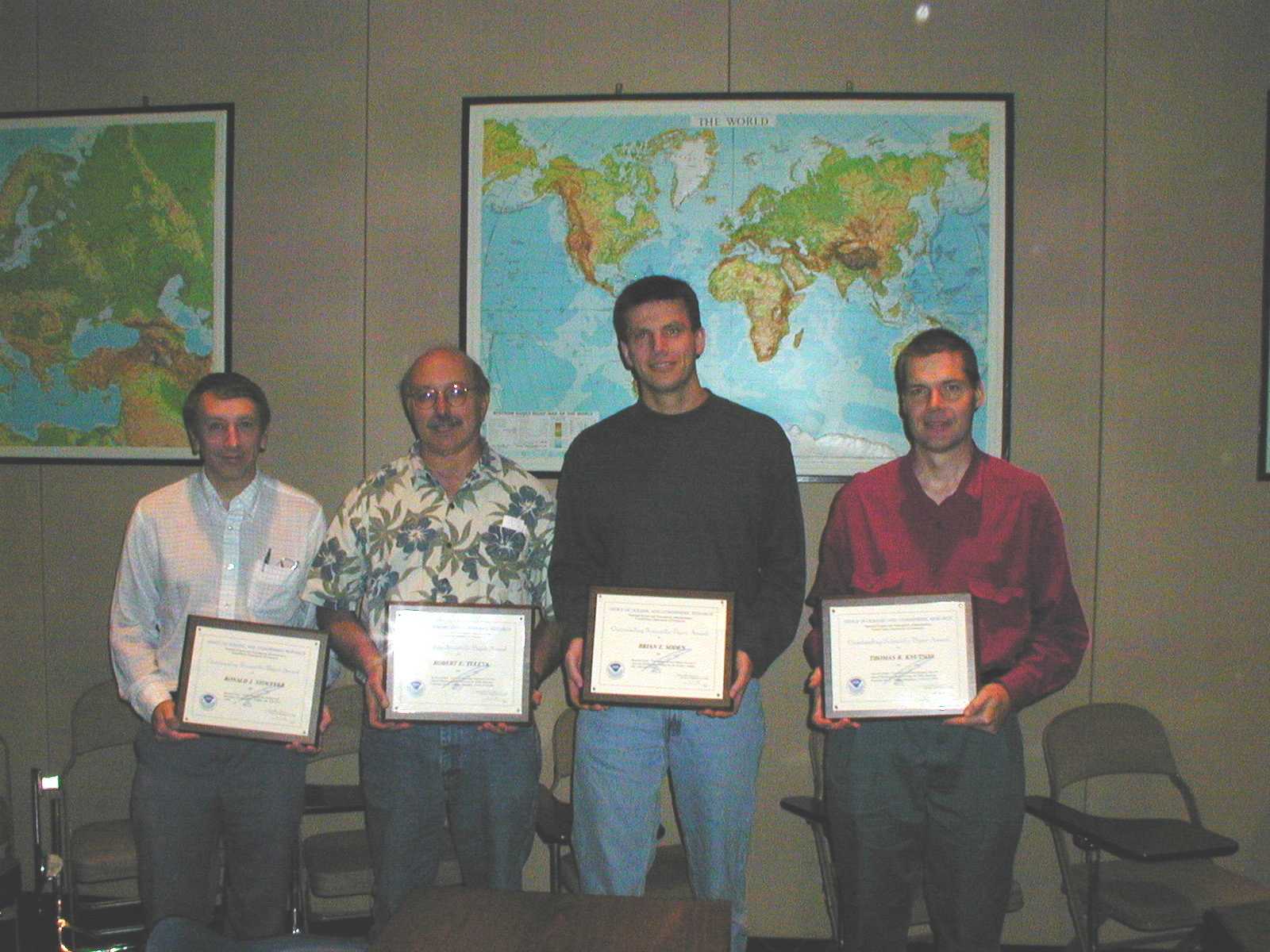 Photo of OAR/GFDL Scientific Paper Award winners
