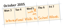 Walk to School Week Logo