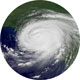 small photo of Hurricane Katrina.