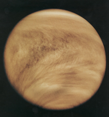 NASA's Pioneer Venus probe captured this image of Venus' perpetual cloud layer in 1979.