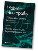 Thumbnail of a textbook entitled “Diabetic Neuropathy:  Clinical Management.”